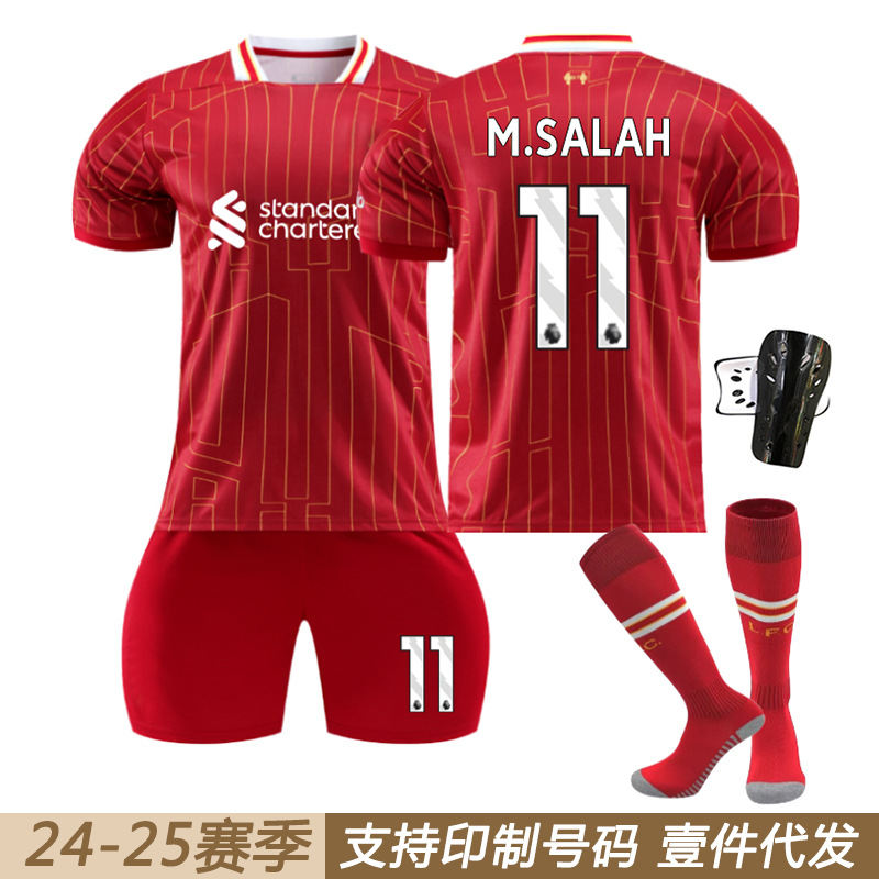 2425 Liverpool No. 11 Saramel Jersey Set No. 7 Witz 4 Didiick Ruota Football Uniform Set