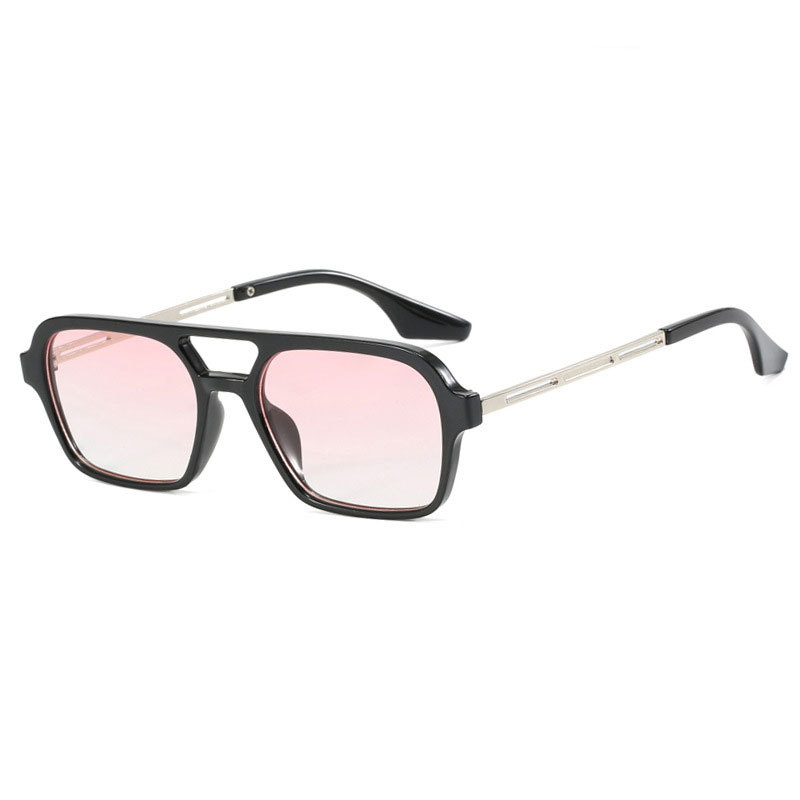 Picture of European and American Aviator Double Beam Sunglasses 2025 New Retro Square Sunglasses Ins Internet Celebrity Personalized Sunglasses