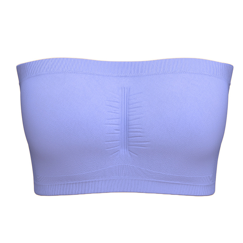 Picture of Foreign Trade Extra Large Size Double-layer One-character Women's Detachable Chest Pad Strapless Chest Wrapping Women's Invisible Underwear Cross-Border