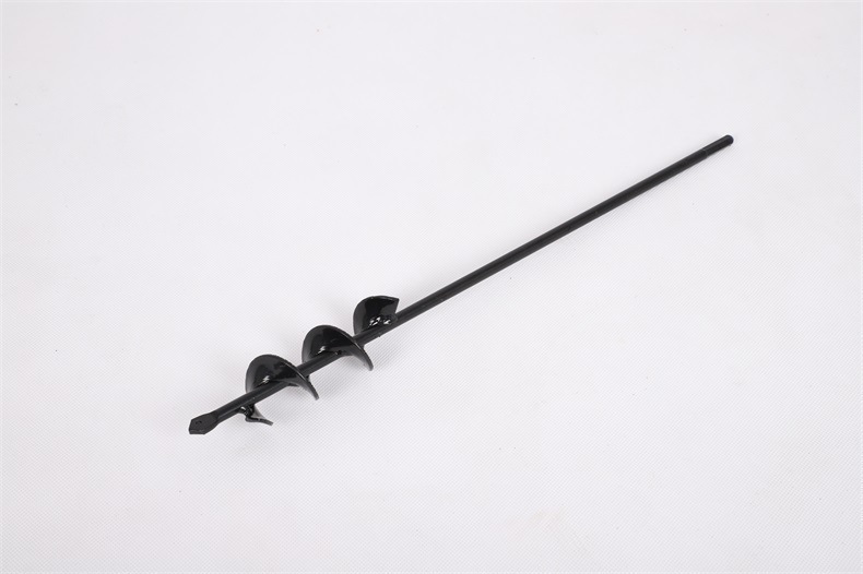 Picture of Factory Garden Garden Soil Loosening Lilac Flower Twist Drill Digging Planting Tool Alloy Ground Drill Spiral Drill Bit Accessories