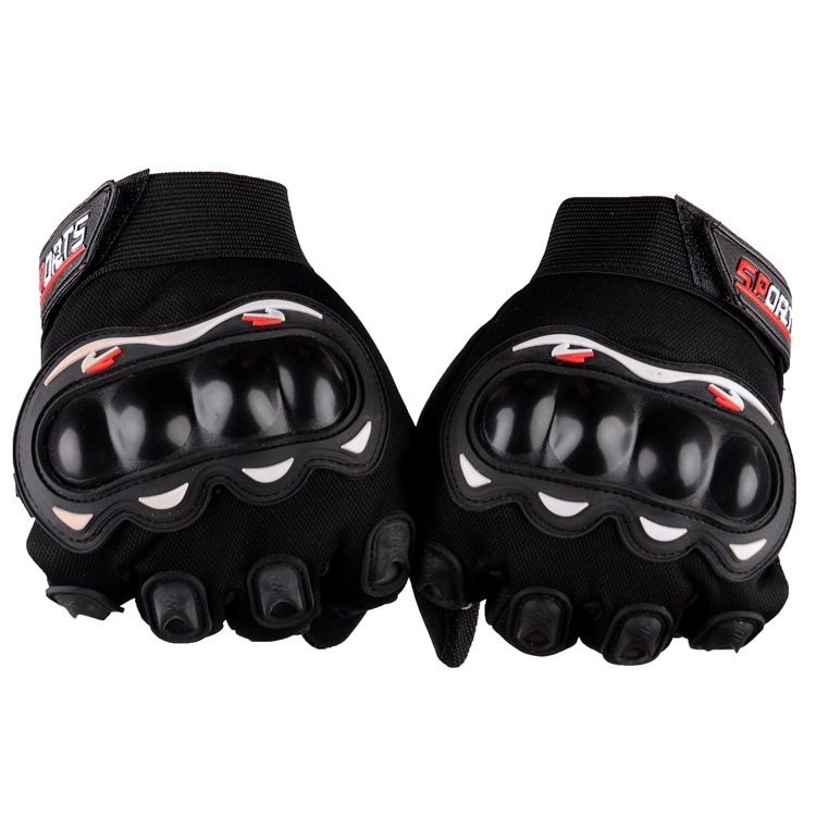 Picture of Full-Finger Off-Road Spring, Summer and Autumn Cycling Half-Finger Motorcycle Cycling Gloves Outdoor Hard Shell Hand Guard Protective Motorcycle Gloves