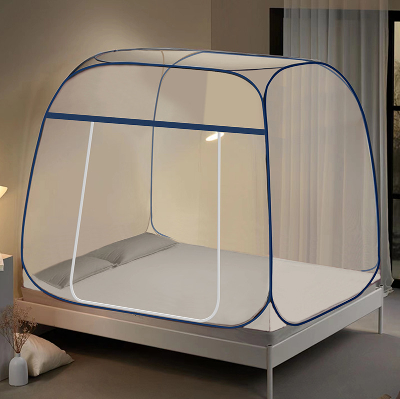 Picture of Yurt mosquito net installation-free cross-border household dormitory foldable zipper dustproof bottomless manufacturers foreign trade wholesale