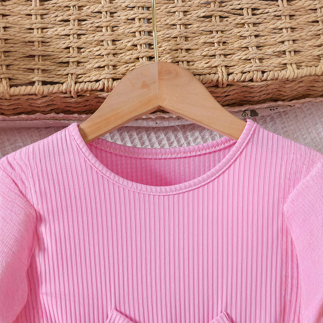 Picture of Foreign Trade Cross-border Girls Summer Small Flying Sleeve Waist Bow Design Stitching Mesh Elegant Princess Dress Trendy
