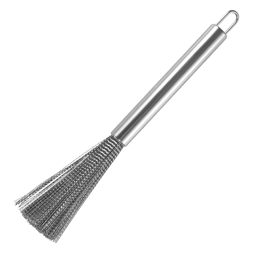 304 Stainless Steel Pot Brush German Pot Brush Kitchen Popular Household Hangable Multi-Functional Brush Stainless Steel Storage
