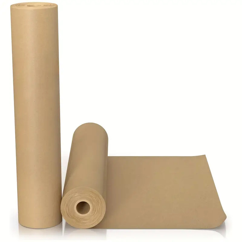 Roll Brown Kraft Paper Roll Art Gift Wrapping Decorative Paper Paint Spray Masking Paper Ground Floor Protection