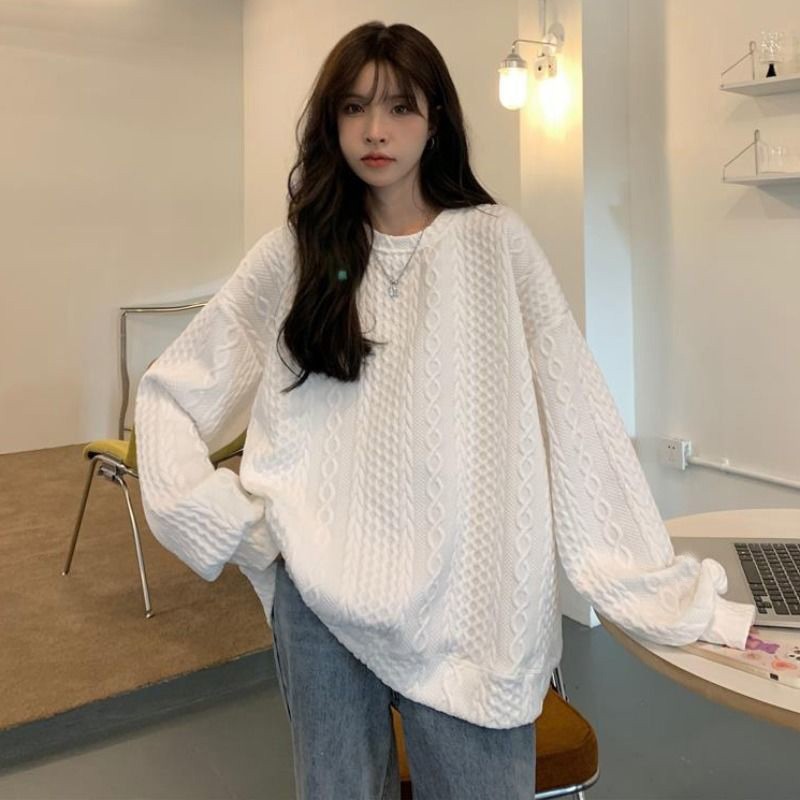 Picture of Sweatshirt Women's Design Niche 2025 New Spring and Autum Oversize Loose Korean Style Hooded Jacket Tops for Women