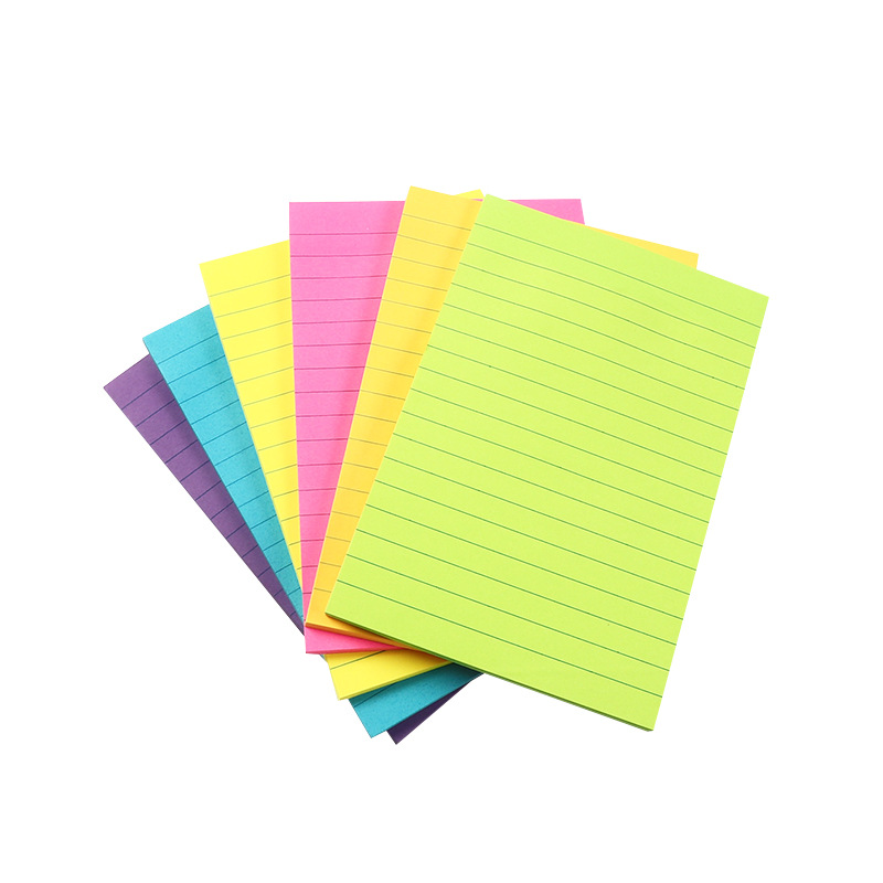 Picture of Ins Sticky Note Simple Style Horizontal Line Japanese Style Student Notebook Colorfulful Cute Creative Tearable Line Paper