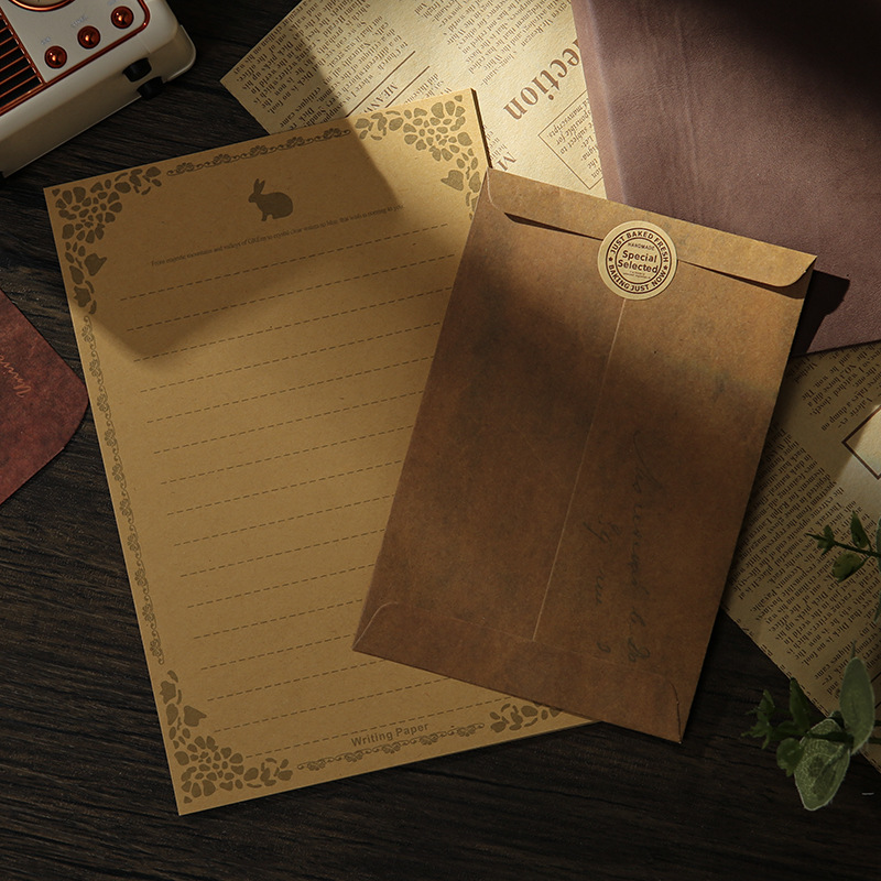 Picture of Retro envelope antique do old creative Kraft paper manufacturers envelope bag storage special paint envelope