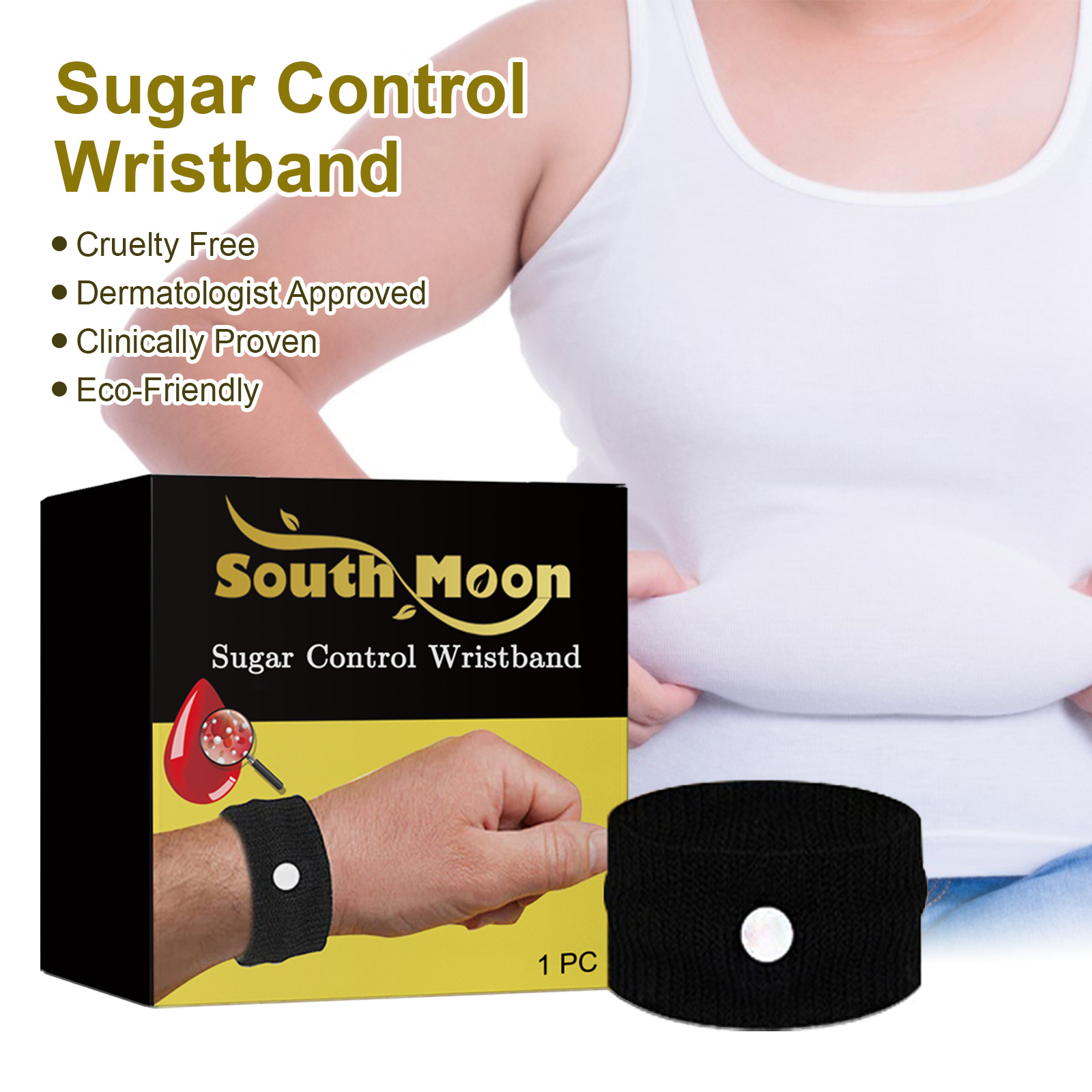 South Moon Wrist Band Wrist Hand Band Breathable Body Care
