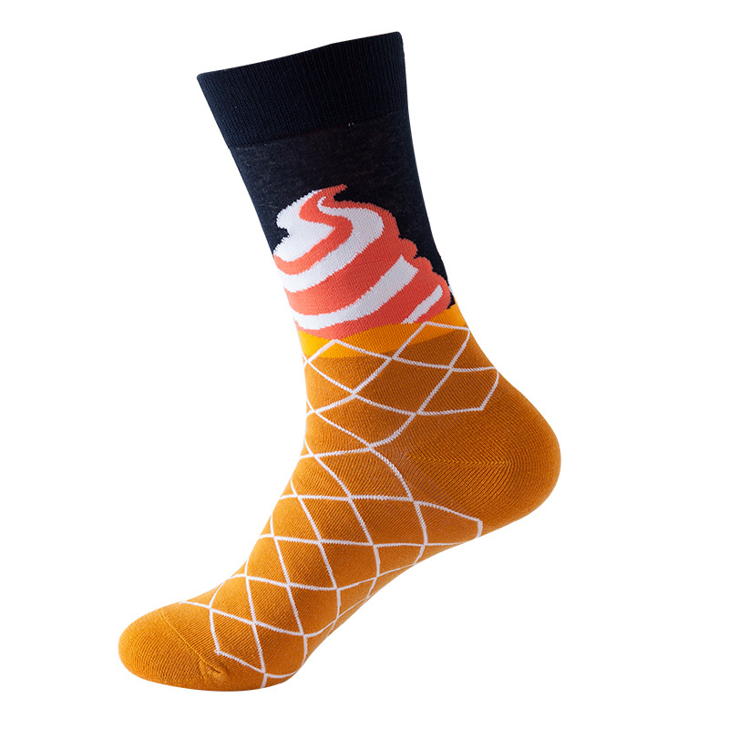 Picture of New Amazon Mid-Calf Socks for Men, Cotton, Women's European and American Ins Style Autumn and Winter Internet Celebrity Trendyy Socks Wholesale