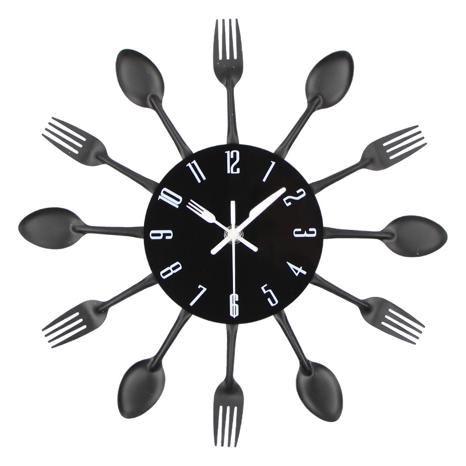 Factory Nordic Metal Creative Dining Room Wall Clock Living Room Silent Quartz Clock Wall Watch Home Simple Wall Watch