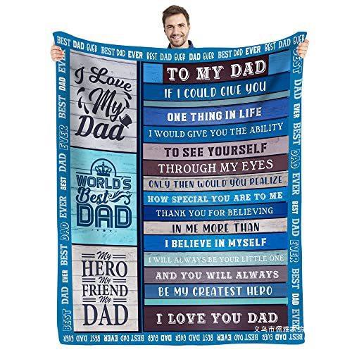 Picture of Cross-border gift to father flannel blanket single-layer printed blanket production source factory wholesale direct sales