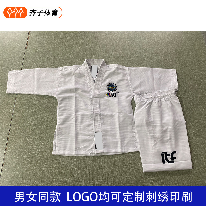 ITF taekwondo color boxing front chest embroidery back printing a variety of fabric options
