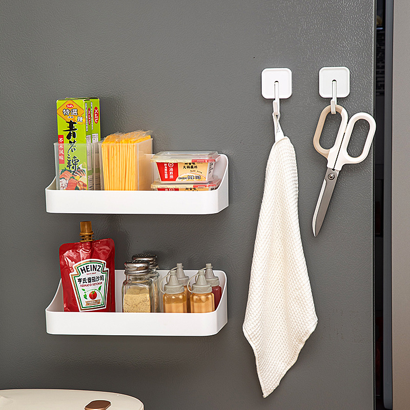 Magnetic absorption storage box refrigerator side wall hanging plastic wrap disposable cup shelf door storage artifact