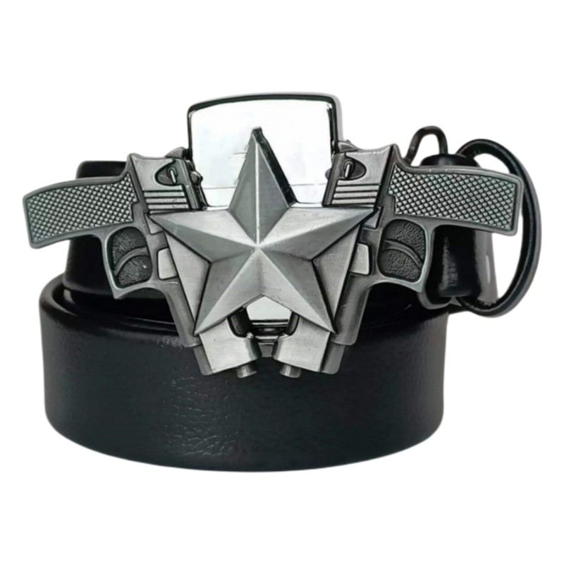 Men's Personalized Lighter Belt Youth Trendy Student Nightclub Fashion Creative Personalized Self-Defense Belt
