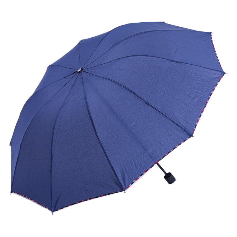 Three-fold business oversized umbrella folding sunshade umbrella for men and women UV protection sun umbrella logo anti-riot umbrella