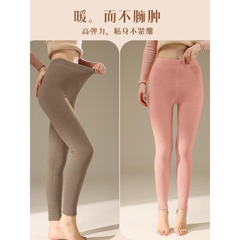 Picture of Lamb fleece leggings ladies 2025 new autumn and winter fleece-lined thickened tight outer wear warm velvet pants long Johns