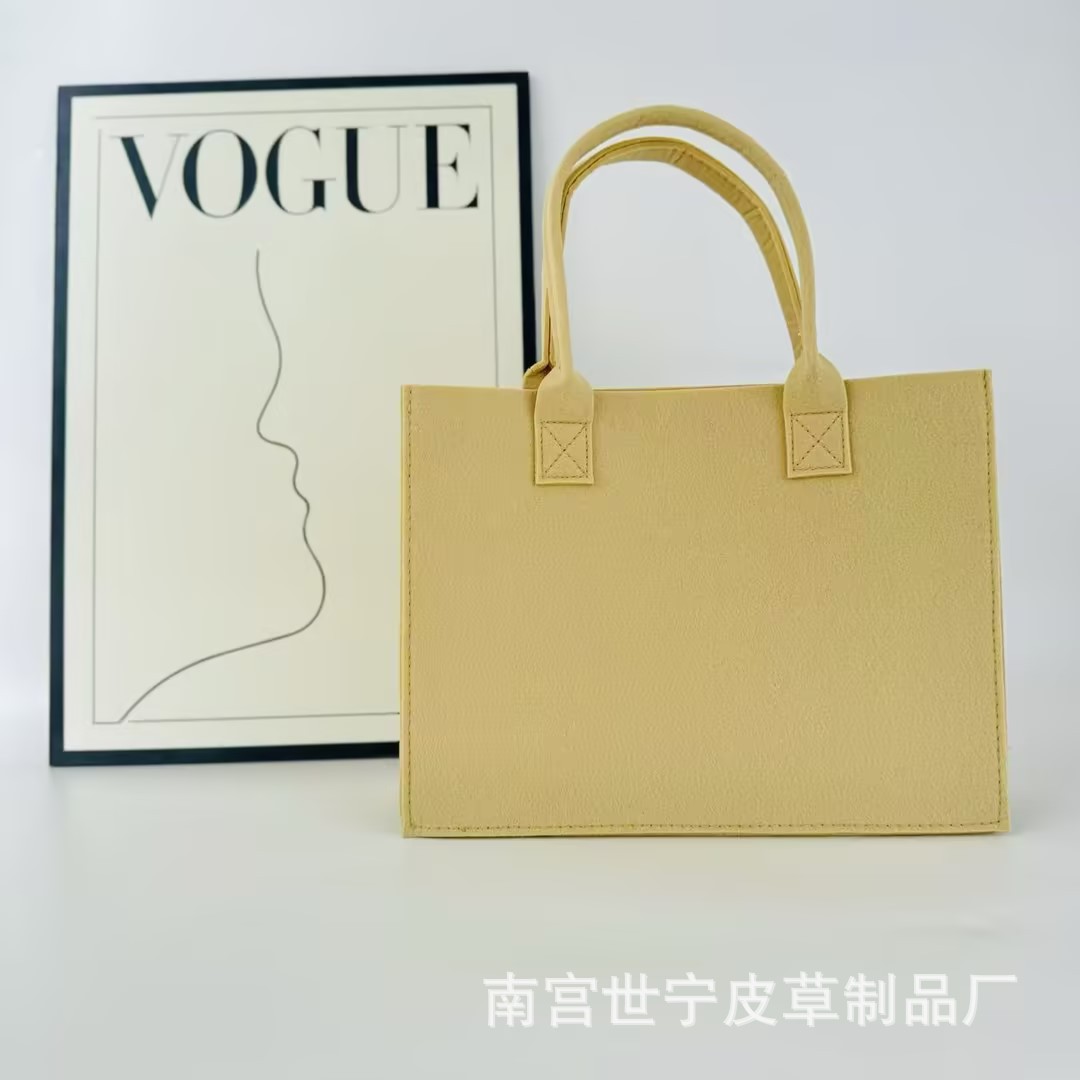 Picture of Felt Bag Customized Large-Capacity Work Clothing Shopping Felt Tote Bag Handbag Corporate Annual Meeting Souvenir Gift Bag