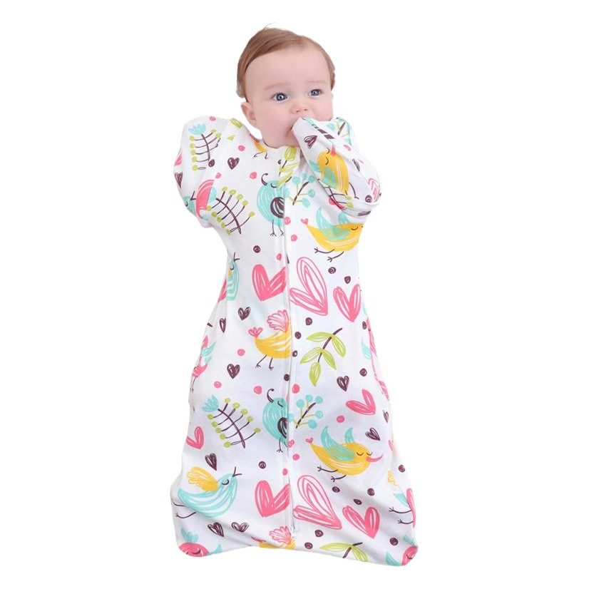 Baby Sleeping Bag Swaddle Towel Newborn Children Swaddle Sleeping Bag Baby Surrender Multi-use Kick-proof Quilt Two Sleeves