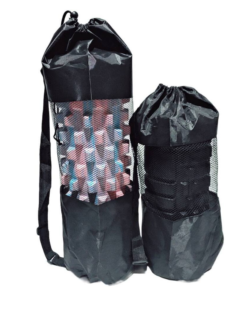 Yoga Column Mesh Bag Portable Multifunctional Bundle Pocket Yoga Mat Mesh Bag Oxford Cloth Storage Bag Packing Bag Backpack