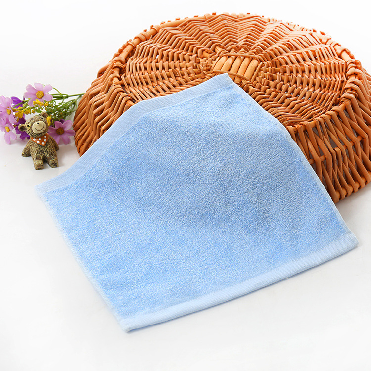 Picture of Bamboo fiber white square towel kindergarten small square towel wash children's handkerchief small handkerchief handkerchief absorbent small towel wholesale