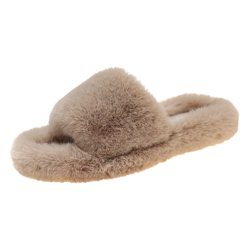 Fairy-style Mao Mao slippers for women's outdoor wear 2023 Summer and autumn new fluffy indoor home air-conditioned room cotton slippers
