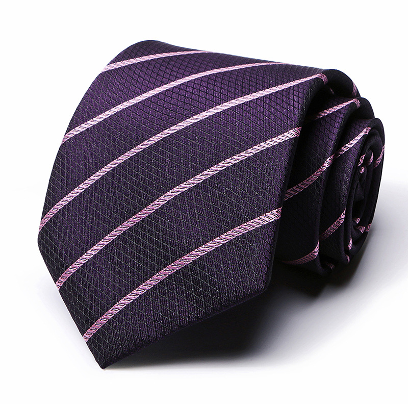 Picture of Tie spot tie polyester silk tie manufacturer 8cm business men's formal wear wedding studio tie