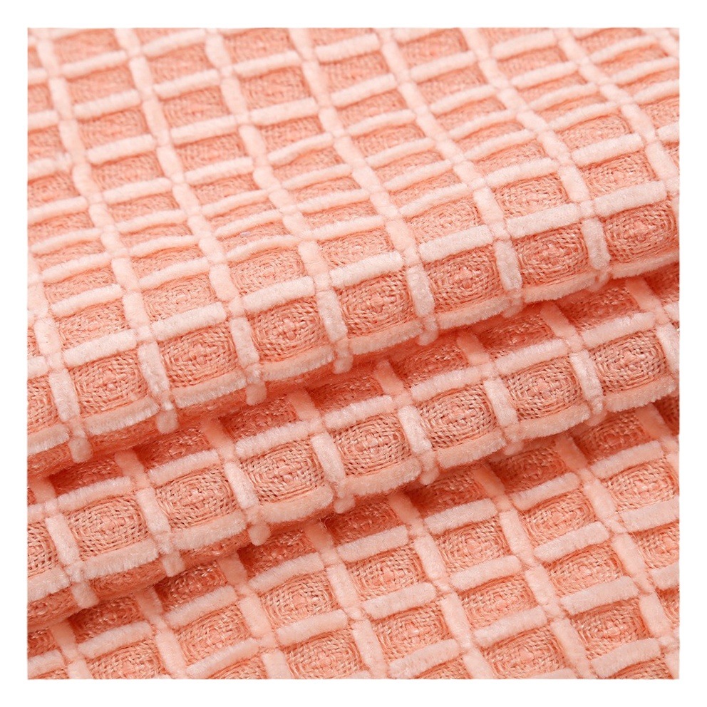Wool Waffle Small Fragrance Fabric 2024 Autumn and Winter Woolen Woven Tweed Small Fragrance Jacket Fabric 23054
