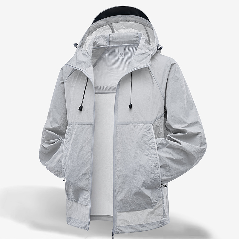 2025 New Summer Couple Casual Sports Jacket Outdoor Mountaineering Nylon Quick-Drying Sun Protection Clothing Breathable Anti-Violet