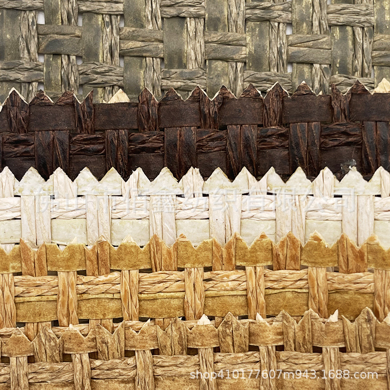 PP grass shade blend woven grass hardened environmental protection mat handbag handbag handicraft gift decoration fabric curtain in stock