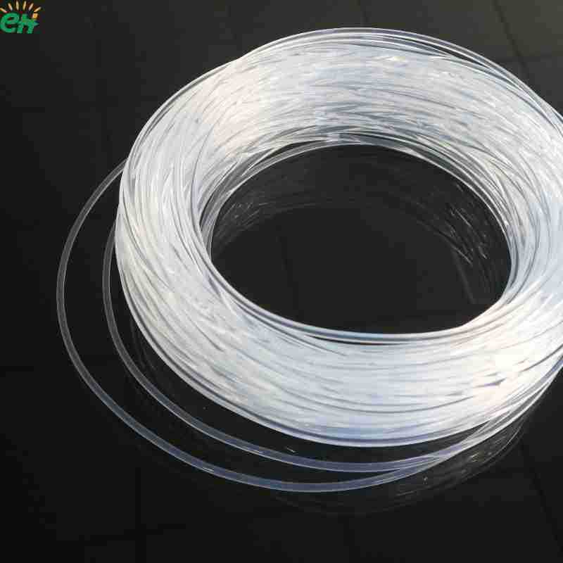 Picture of PMMA plastic optical fiber soft hard end light emitting tail light guide strip light guide concrete light guide rod factory
