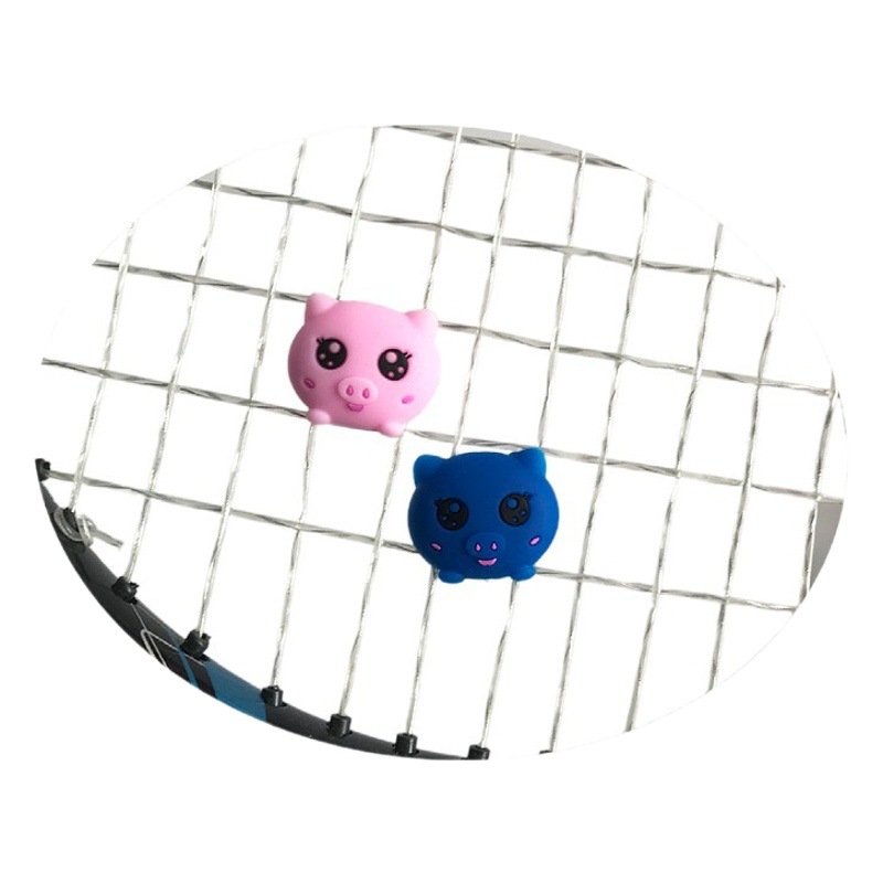 Three-dimensional Pig cartoon shock absorber silicone tennis racket shock absorber buffer tennis elbow tennis racket accessories