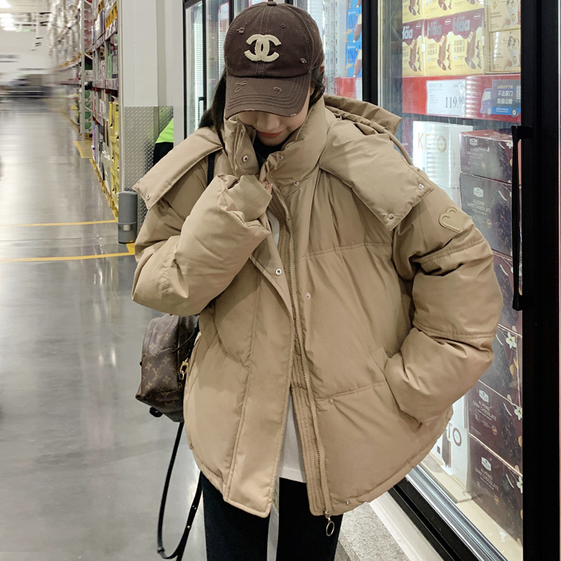 Picture of Cross-border New Cotton-padded Coat Women's Short Korean-style Design Sense Hooded Thickened Bread Suit
