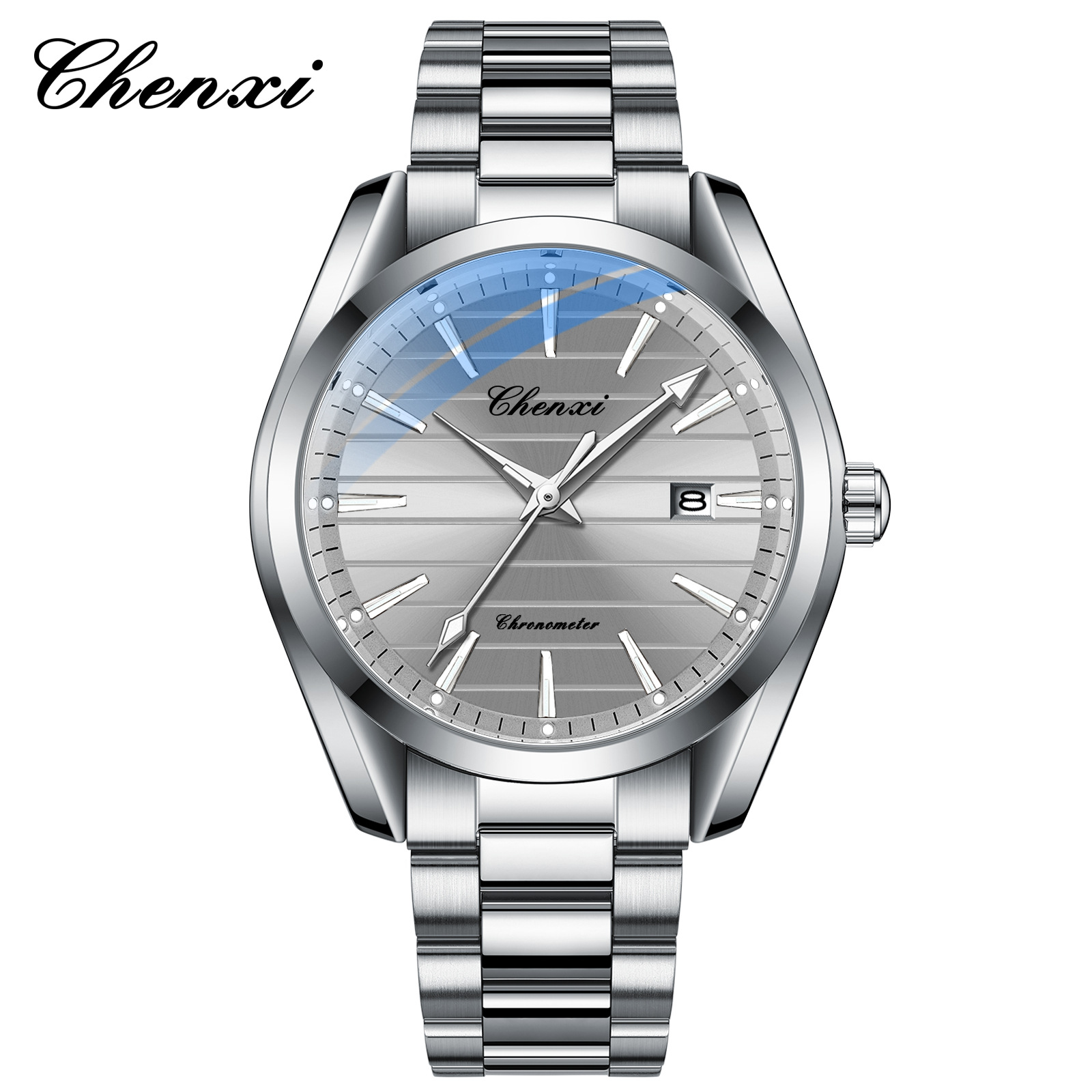 Picture of Dawn quartz watch men's steel band waterproof luminous fashion business simple men's watch manufacturers wholesale