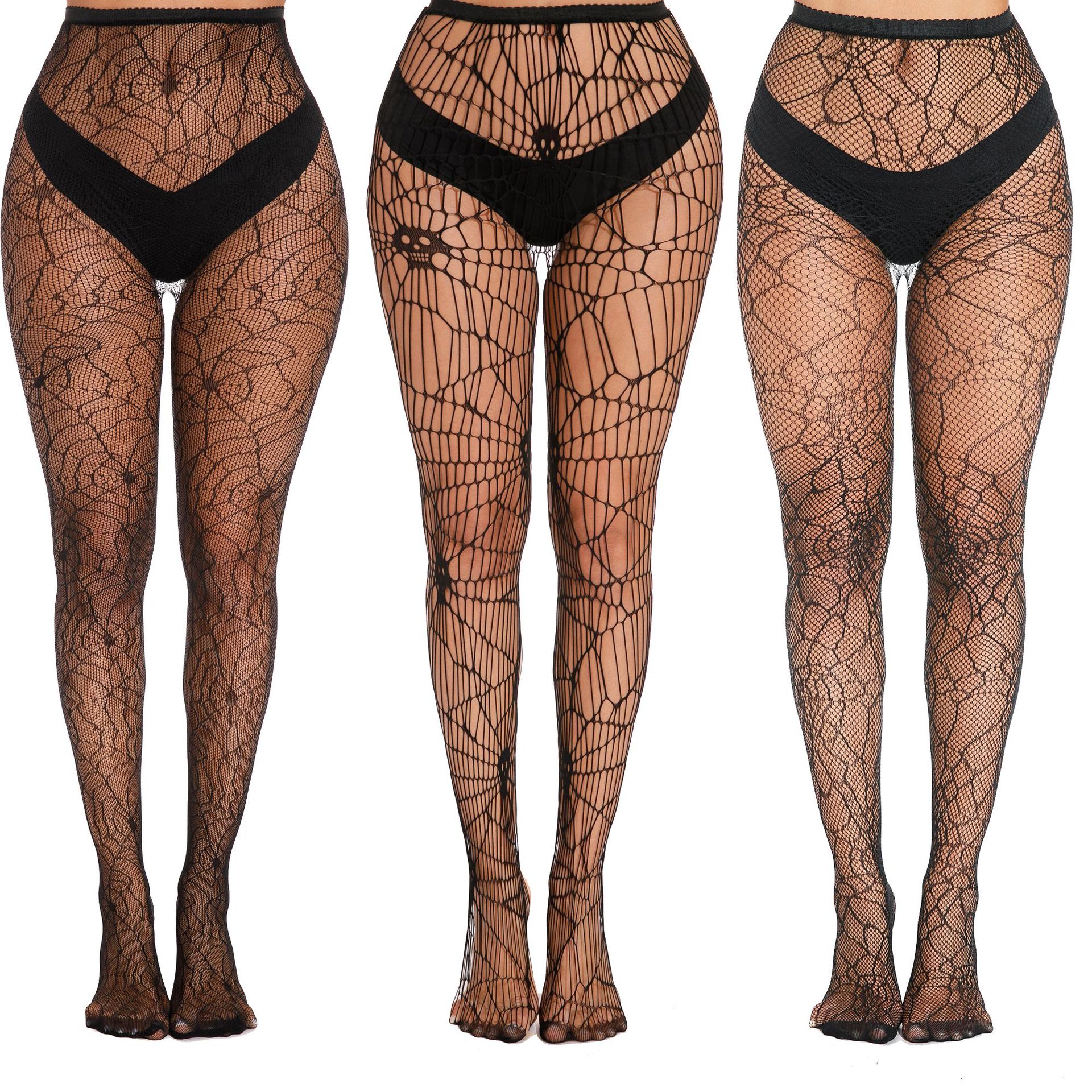 European and American love fishnet socks hollow-out ultra-thin sexy stockings lifting pattern beautiful leg pantyhose black sexy mesh socks