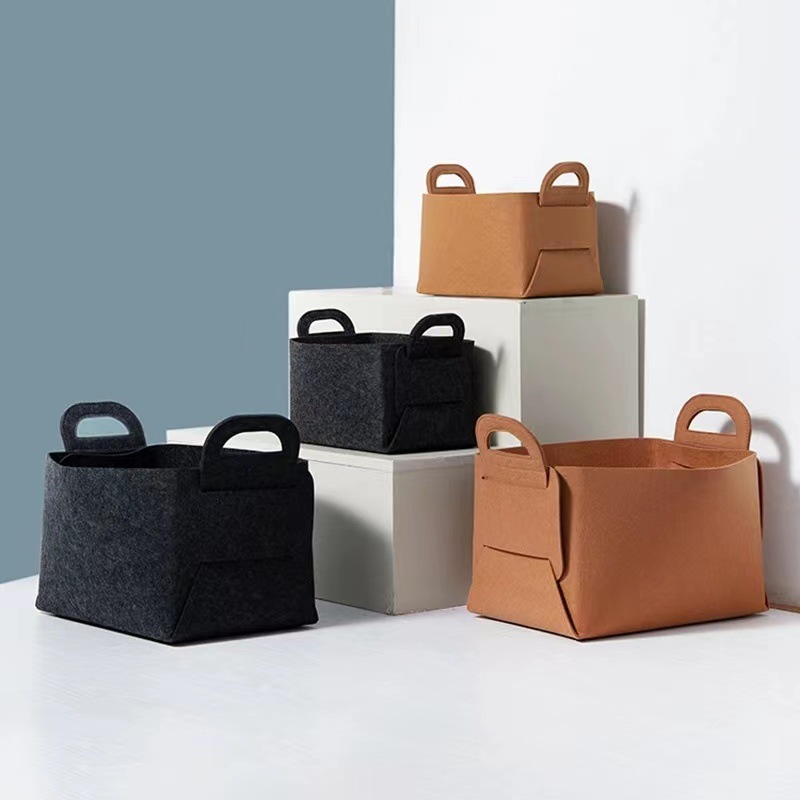 Wholesale European-Style Felt Products Storage Baskets, Storage Boxes, Organizing Baskets, Storage Boxes, Foldable Felt Storage Boxes