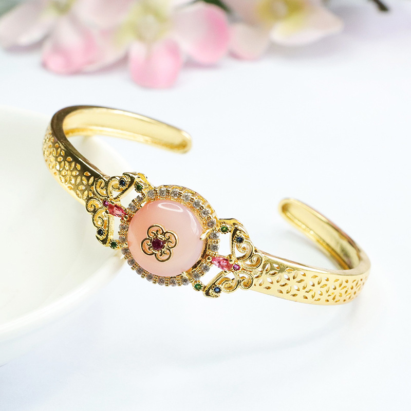 Picture of Yuyu Natural Salt Source Agate Bracelet Ping An Buckle Bracelet Bracelet Retro Factory Wholesale Generation MN3072712
