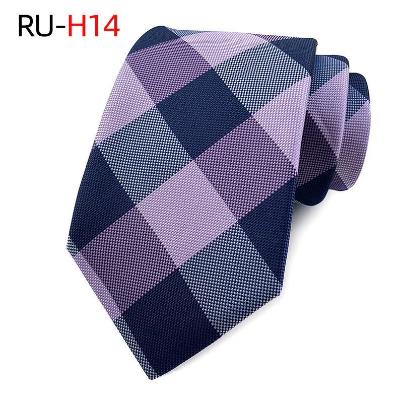 Picture of Tie Men's British Vintage Brown khaki brown Plaid Business Casual Striped Red Wedding Tie