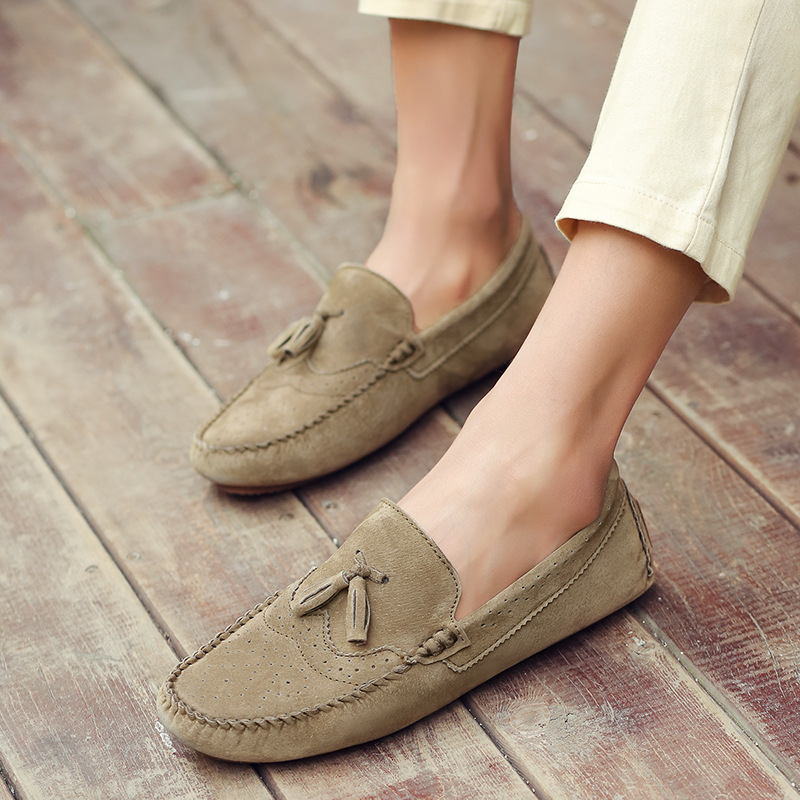 Spring and autumn fashion casual Bean shoes wear trend sleeve driver shoes pedal lazy loafers a generation of hair
