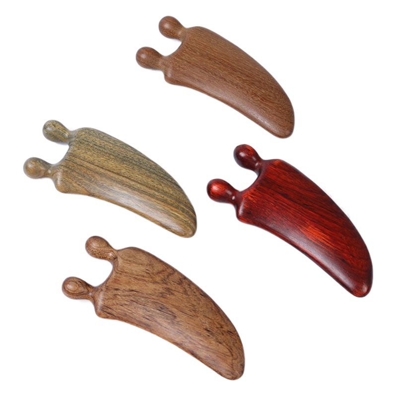Rosewood Nose Scraping Massager Multifunctional Face Scraping Acupoint Beauty Nose Board Massage Comb Scraping Eye Meridian Lifting Face