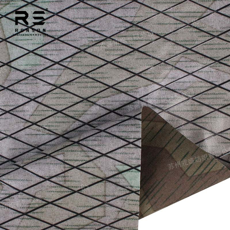 Picture of World War Ii German Split Camouflage 500D Nylon Domestic X-Pac Composite Diamond Grids Fabric Waterproof Lightweight Cloth