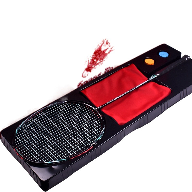 Guangyu 6U Offensive Badminton Racket for Adults, Ultra-Light Carbon Fiber, Suitable for Beginner to Intermediate Training