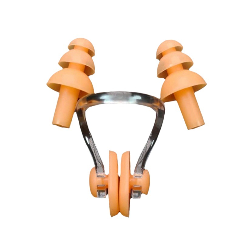 Diving Nose Clip Earplug Set Adult Silicone Swimming Earplugs Children Professional Ear Waterproof Manufacturer Wholesale
