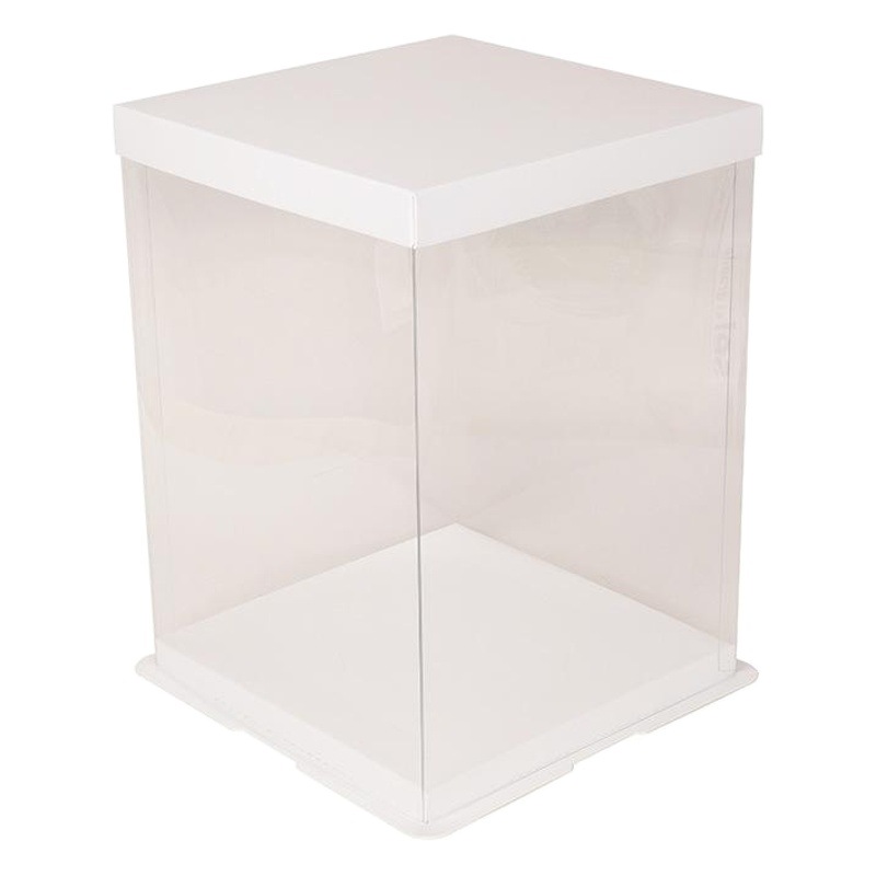 Transparent Cake Box 6/8/10/ 12inch Single Double Balloon Three-In-One Birthday Heightened Cake Box Wholesale Dessert