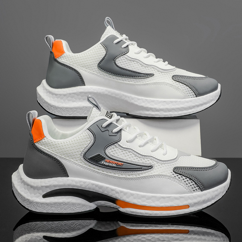 2025 New Summer Men's Shoes, Breathable Casual Sports Shoes, Mesh Anti-Odor Shoes, Men's Soft-Soled Versatile Running Shoes