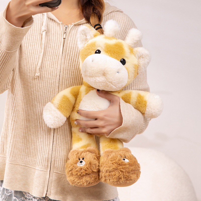 Picture of Cute Leisurely Fawn Doll Doll Plush Toy Sika Deer Rag Doll Children's Female Birthday Gift