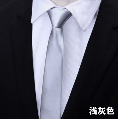 Picture of Tie men's zipper tie 5cm lazy solid color student dress Navy Red black wedding easy to pull factory wholesale