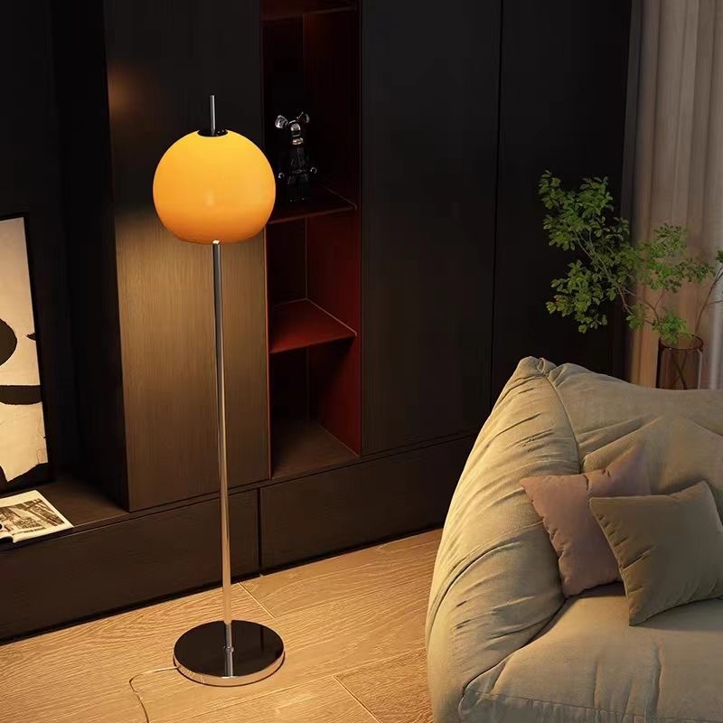 Picture of Glass Bauhaus Antique Floor Lamp Living Room Sofa Side Decorative Lamp Advanced Sense Retro Bedroom Vertical Lamp