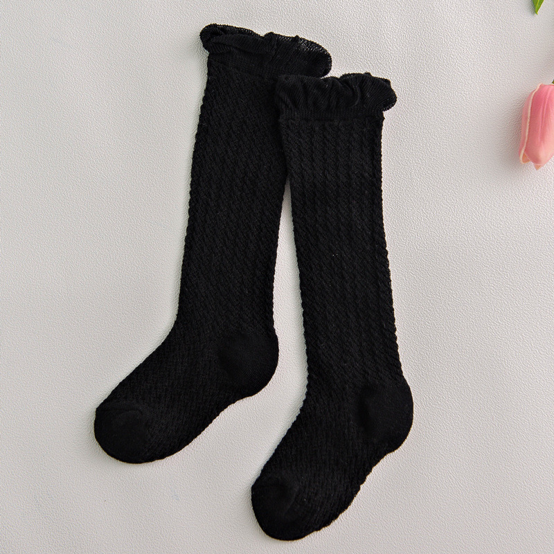 Picture of Summer mesh breathable baby socks knee air conditioning mosquito socks 0-1-2-3 years old children high tube baby stockings