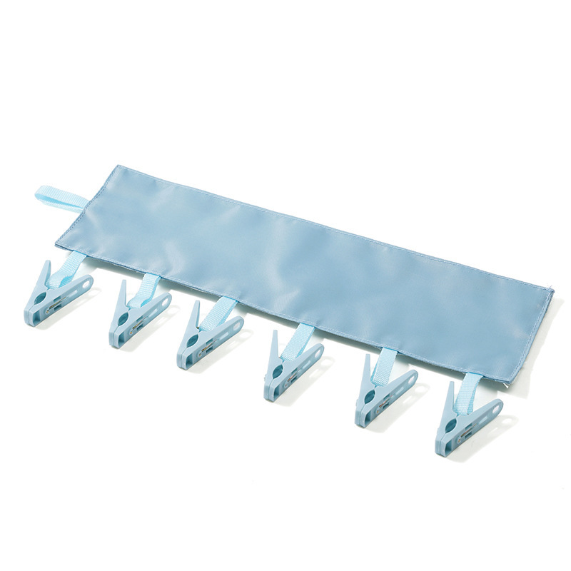 Picture of Creative Portable Fabric Clothes Hanger for Business Travel Foldable Clothes Hanger Bathroom Foldable Hanger Clothes Holder